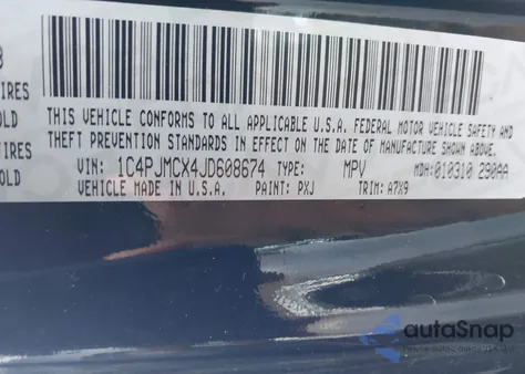 2018 Jeep Cherokee Latitude 4X4 from USA, damaged, VIN 1C4PJMCX4JD608674